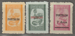 MACAO - TAXE N°53/5 Nsg  (1951) Porteado - Segnatasse