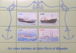 LP3969/459 - SPM - 1996 - VIEUX BATEAUX De SAINT-PIERRE Et MIQUELON - N°5 BLOC NEUF** - Cote (2024) : 10,40 € - Blocks & Kleinbögen