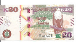 ZAMBIE 20 KWACHA 2020 UNC P 59 - Zambie