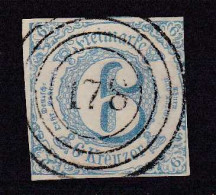 Ziffer 6 Kr. Mit Nummernstempel 178 (= Geisenheim) - Autres & Non Classés