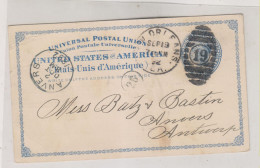 UNITED STATES  NEW ORLEANS 1892 Nice Postal Stationery To BELGIUM - ...-1900