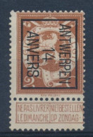 BELGIE - Preo Typo PRE 49 B - "ANTWERPEN 14 ANVERS" (zonder Gom/sans Gomme) - Typografisch 1912-14 (Cijfer-leeuw)