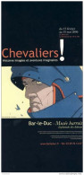 JUILLARD : Flyer Exposition CHEVALIERS - Juillard