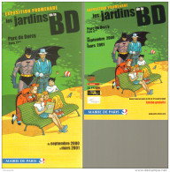 JUILLARD : Carte + Depliant JARDINS DE LA BD - Juillard