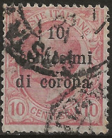 TRTT4U2,1919 Terre Redente - Trento E Trieste, Sassone Nr. 4, Francobollo Usato Per Posta °/ - Trentino & Triest