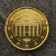 20 CENTS EURO 2006 F STUTTGART ALLEMAGNE / GERMANY - Germania