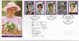 GREAT BRITAIN 1998 Princess Of Wales Commemoration FDC - 1991-2000 Decimal Issues