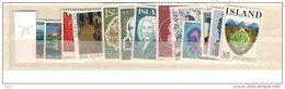 1975 MNH Iceland, Island, Year Complete,posffris - Años Completos