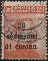 TRTT5U6,1919 Terre Redente - Trento E Trieste, Sassone Nr. 5, Francobollo Usato Per Posta °/ - Trento & Trieste