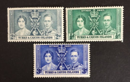 1937 - Turks & Caicos Islands - Coronation Of King George VII And Queen Elizabeth - Unused - Turks & Caicos (I. Turques Et Caïques)