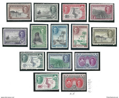 1945 NYASALAND -  SG 144/157  14 Valori  MLH/*    20s.  MNH/** - Sonstige & Ohne Zuordnung