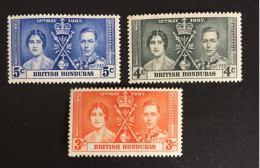 1937 - British Honduras - Coronation Of King George VII And Queen Elizabeth - Unused - Brits-Honduras (...-1970)