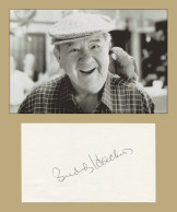 Buddy Hackett (1924-2003) - American Actor - Signed Card + Photo - 80s - COA - Actors & Comedians