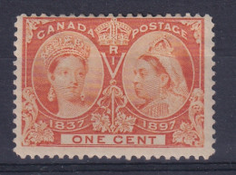 Canada: 1897   QV - Double Head   SG122    1c   Yellow   MH - Ongebruikt