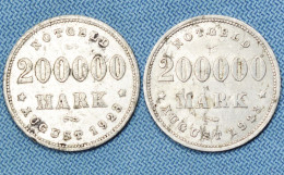 Deutschland / Germany • Notgeld 2x • Hamburg 200'000 Mark 1923 • [24-468] - Notgeld