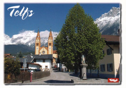 1 AK Österreich / Tirol * Ansicht Von Telfs - Bildmitte Die Pfarrkirche St. Peter Und Paul - Mit Blick Gegen Hohe Munde - Telfs