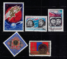 RUSSIA  1974 SCOTT #4255-4258,4261  USED - Usati