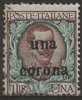TRDA1U,1919 Terre Redente - Dalmazia, Sassone Nr. 1, Francobollo Usato Per Posta °/ - Dalmazia