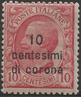 TRDA3L -1921/22 Terre Redente/Dalmazia, Sassone Nr. 3, Francobollo Nuovo Con Traccia Di Linguella */ - Dalmatie