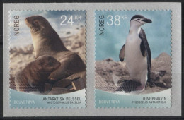 NORWAY 2018 FAUNA Animals. Birds SEAL PENGUIN - Fine Set (self-adhesive) MNH - Ungebraucht