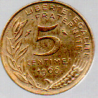 France 5 Centimes 1966 Marianne - 5 Centimes