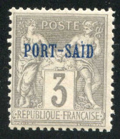 REF 086 > PORT SAID < N° 3 * Variété 1 Seul Point Sur Le I De Said < Neuf Ch - MH * - Ungebraucht