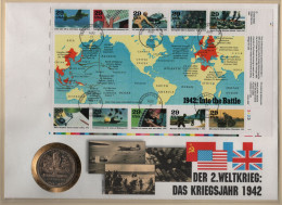 MARSHALL ISLANDS NUMISLETTER  5 DOLLARS 1942-1992 First Air Raid On Tokyo - Doolittle KM# 84 - Marshallinseln