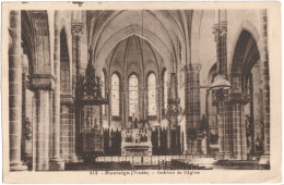 CPA DE MONTAIGU  (VENDÉE)  INTÉRIEUR DE L'ÉGLISE - Montaigu