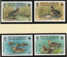 Zuid Georgië 1992, Postfris MNH, WWF, Ducks, Birds - Géorgie Du Sud