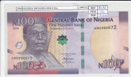 BILLETE NIGERIA 100 NAIRA 2014 P-41a SIN CIRCULAR - Andere - Afrika