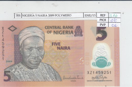 BILLETE NIGERIA 5 NAIRA 2009 POLIMERO P-38b.2 SIN CIRCULAR - Andere - Afrika