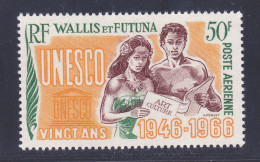 WALLIS ET FUTUNA AERIENS N°   28 ** MNH Neuf Sans Charnière, TB (D7467) Anniversaire De L'U.N.E.S.C.O. - 1966 - Ungebraucht