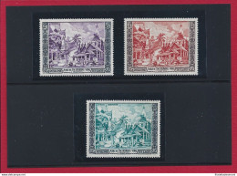 1954 LAOS -SG. 40/42 - 3 Valori - MLH*- LINGUELLATA - Autres & Non Classés