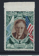 1947 SAN MARINO, PA N° 63d Presidente Roosevelt MLH/* - Plaatfouten En Curiosa