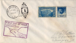 1946 CANAL ZONE , BALBOA HEIGHTS / CHICAGO , YV. 79 , 109 - JOHN F. STEVENS , LA TRANCHÉE GAILLARD , FIRST DAY COVER - Canal Zone