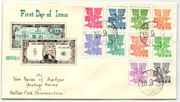 Ryukyu-Inseln FDC 58-67 Als Ersttagsbrief #NA590 - Ryukyu Islands