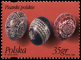 POLAND - 1995 - STAMP MNH ** - Decoration And Painting Of Easter Eggs - Neufs