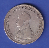 Preußen Silbermünze 1 Taler König Friedrich Wilhelm III. 1817, S-ss - Autres & Non Classés