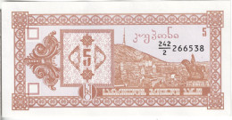 GEORGIE - 5 Kuponi 1993 UNC - Georgien