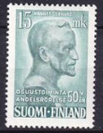 1949. Finland. 50th Anniversary Consumer Cooperations - Hannes Gebhard. MNH. Mi. Nr. 376 - Nuevos