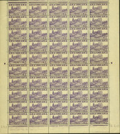 Tunisie 1941 - Colonie Française - Timbres Neufs. Yvert Nr.: 220. Feuille De 50. Avec Coin Daté 18/3/41.. (EB) AR-02219 - Neufs