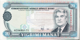 Turkménistan - 20 Manat 1995 UNC - Turkménistan