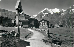 Switzerland Grachen Dorfpartie Mit Brunegghorn - Grächen