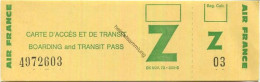 Boarding And Transit Pass - Air France - Cartes D'embarquement