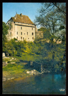 PONTARION  Le Chateau Dominant La Rivière édition Théojac Carte Rare - Pontarion