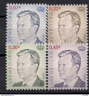 2001  Luxemburg Mi.  1539-42**MNH   Großherzog Henri - Ongebruikt