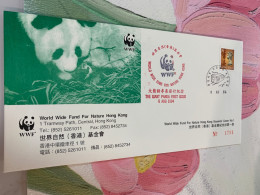 Hong Kong Stamp FDC 1994 WWF - Lettres & Documents