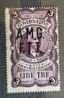 TRIESTE A - AMG FTT  - MARCA DA BOLLO  ATTI AMMINISTRATIVI - LIRE 3 S.F. - Revenue Stamps