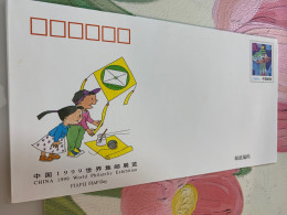 China Stamp FDC 1999 Exhibition Kites - Briefe U. Dokumente