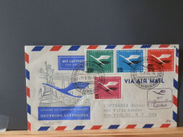 106/799  LETTRE  LUFTHANSA   1955 TO USA - Posta Aerea